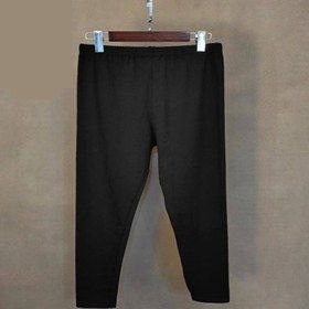 شلوار زنانه سایز بزرگ رستمی ویسکوز ۱۰۰٪ مشکی مناسب ران و باسن پر