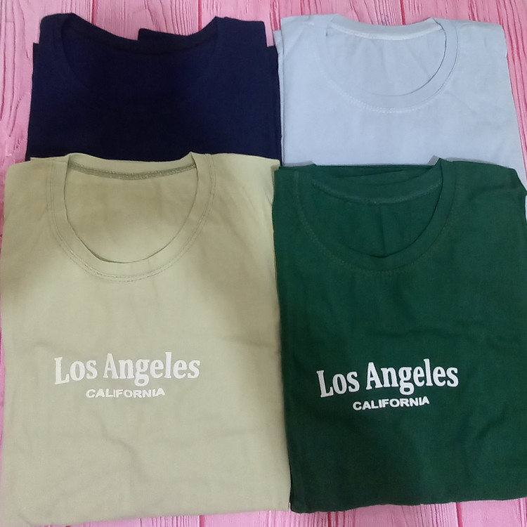 تیشرت شلوار زنانه طرح لس انجلس تیشرت باکسی لانگ شلوار بگ قواره دار جنس پنبه سوپر گلوبال ۲۸ چاپ با کیفیت مناسب ۳۸ تا۴۶ گاها ۴۸ لطفا به جدول سایز بندی توجه کنید